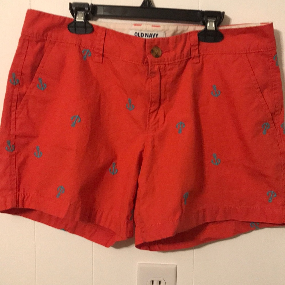 Old navy Coral anchor shorts